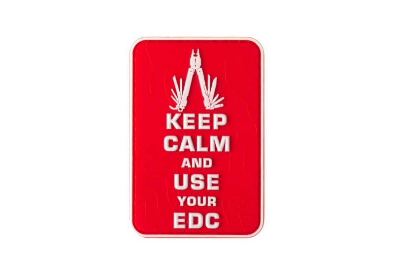 JTG Keep Calm EDC Rubber Patch - Multicolor