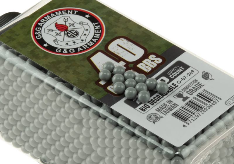 G&G 0.40g Bio Precision BBs 2700rds grau