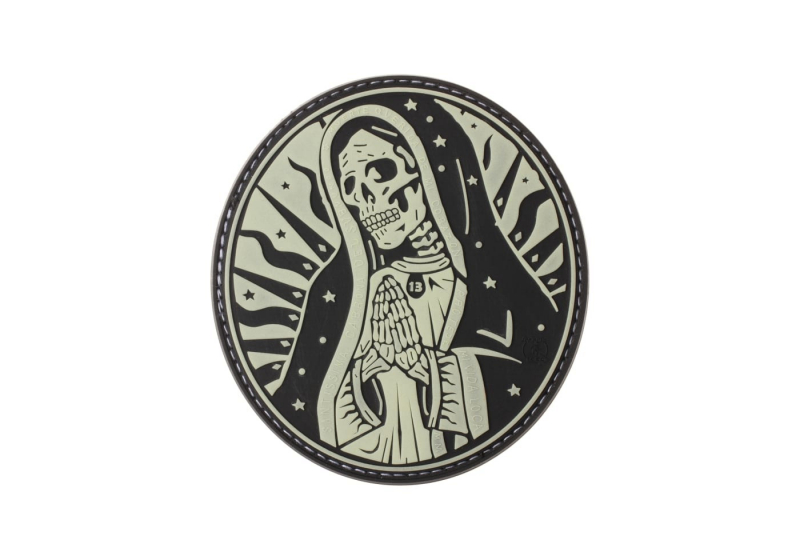 JTG Santa Muerte Rubber Patch - Glow