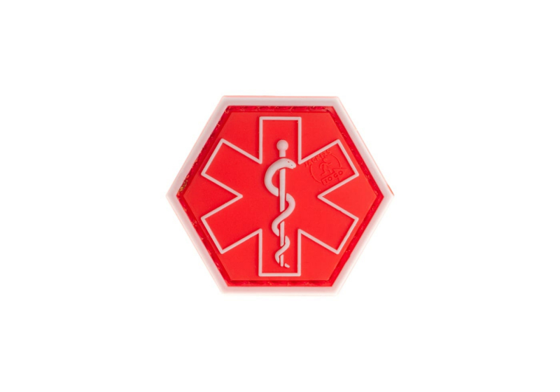 JTG Paramedic Hexagon Rubber Patch - Rot