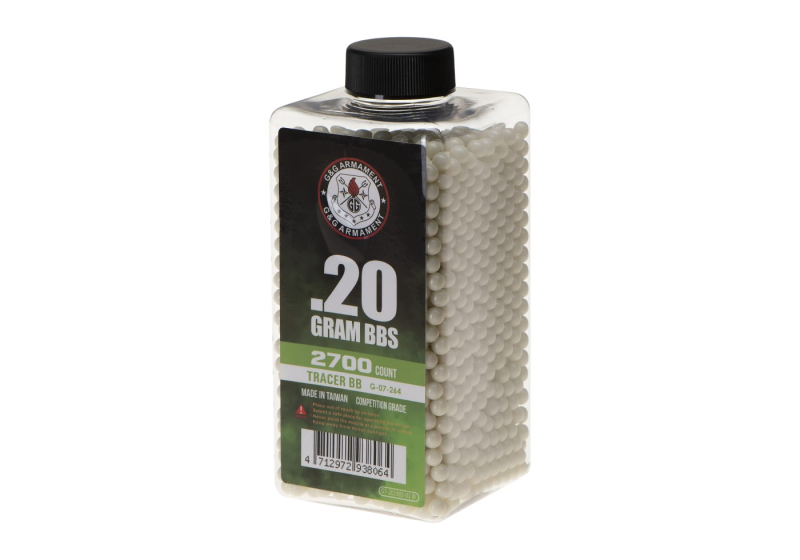 G&G 0.20g Tracer BBs 2700rds - Grün