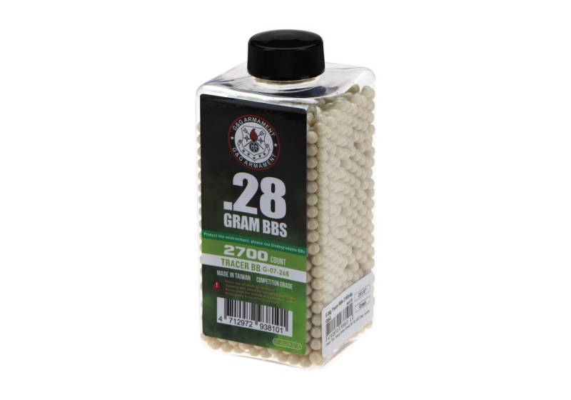 G&G 0.28g Tracer BBs 2700rds - Grün