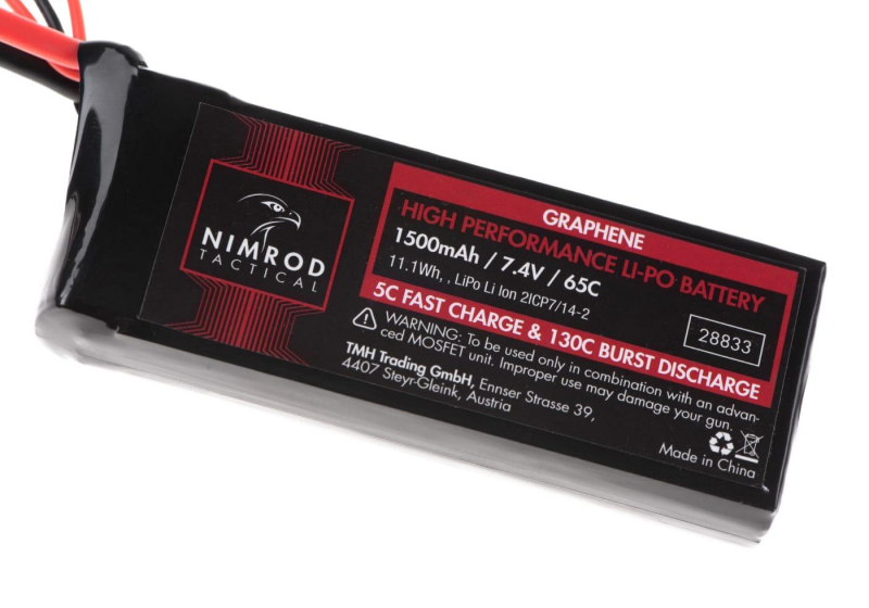 7,4V 1500 mAh Li-Po 65C Graphene Mini Type T-Plug (8 x 3 x 1,5 cm)