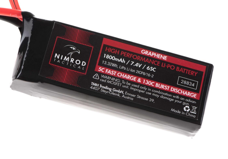 7,4V 1800 mAh Li-Po 65C Graphene Mini Type (10 x 3,5 x 1,5 cm)