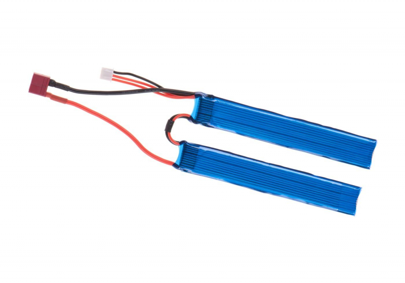 7,4V 1300 mAh Li-Po 25C Twin Type T-Plug (23,5 x 2 x 1,1 cm)