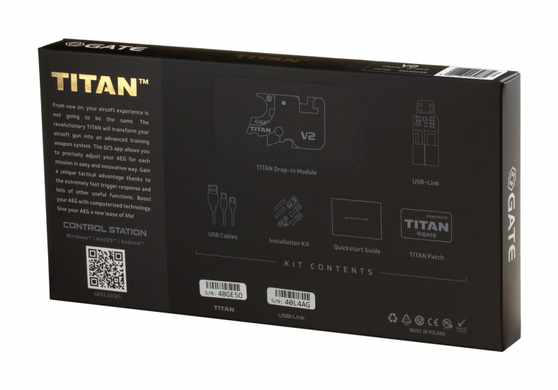 Gate Titan V2 Advanced Set Front Wired Semi Only