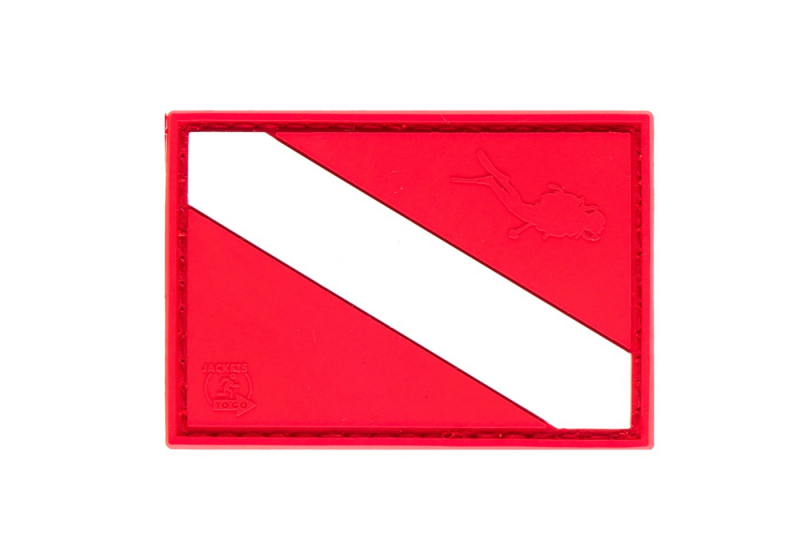 JTG Diver Down Flag Rubber Patch - Multicolor