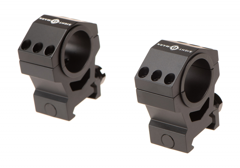 Sightmark 30mm / 25.4mm Tactical Mounting Rings - High Height – Schwarz