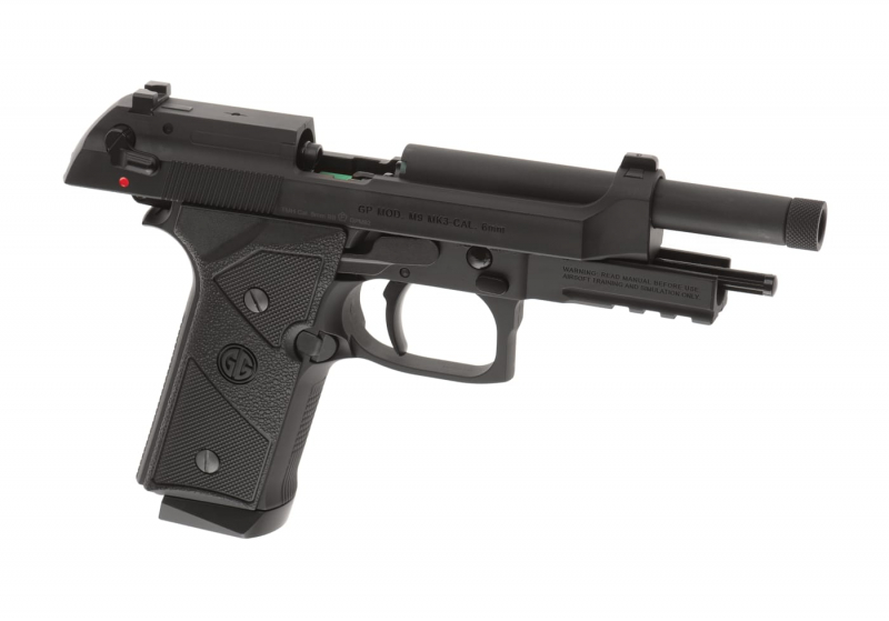 G&G GPM9 Mk3 GBB Airsoft Pistole Gas 6 mm BB – Schwarz – Ansicht 3