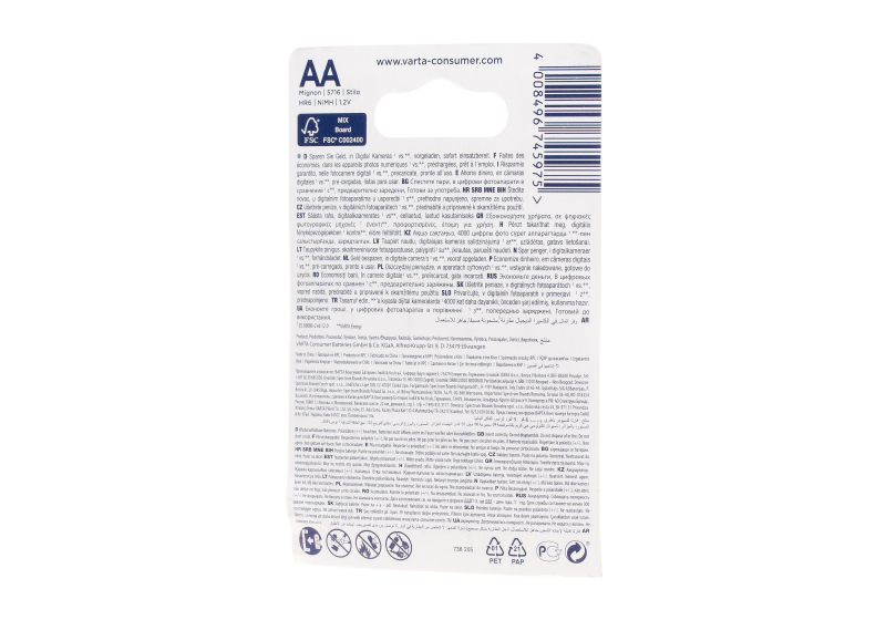 Varta AA Rechargable 2600mAh 4pcs