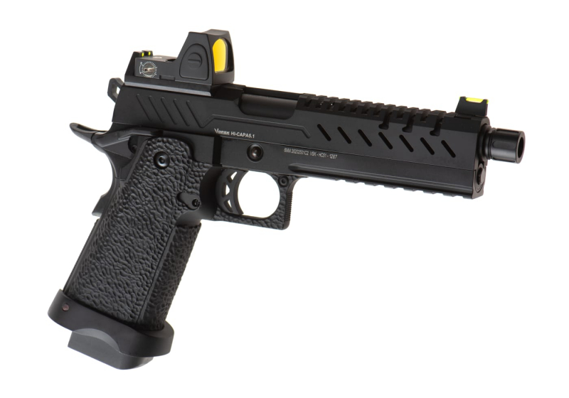 Vorsk Hi-Capa 5.1 + BDS GBB Airsoft Pistole Gas 6 mm BB – Schwarz –