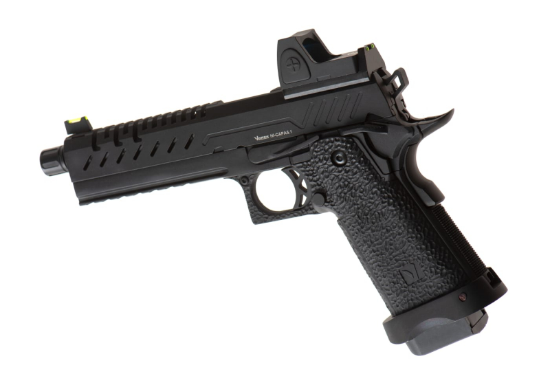 Vorsk Hi-Capa 5.1 + BDS GBB Airsoft Pistole Gas 6 mm BB – Schwarz –