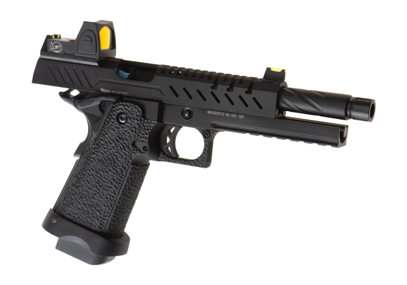 Vorsk Hi-Capa 5.1 + BDS GBB Airsoft Pistole Gas 6 mm BB – Schwarz –
