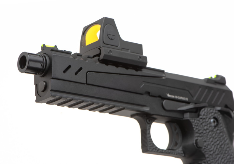 Vorsk Hi-Capa 5.1 Split Slide + BDS GBB Airsoft Pistole Gas 6 mm BB – Schwarz