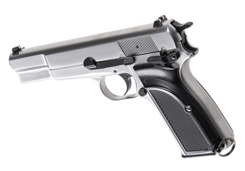 WE Hi-Power Mk3 Full Metal Airsoft GBB 6 mm BB – Silber