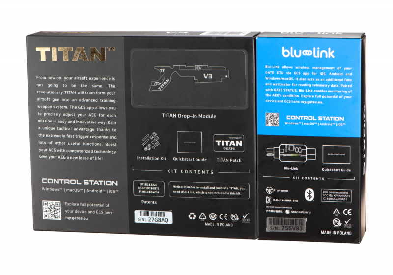 Gate Titan V2 NGRS Expert Blu-Set Front Wired
