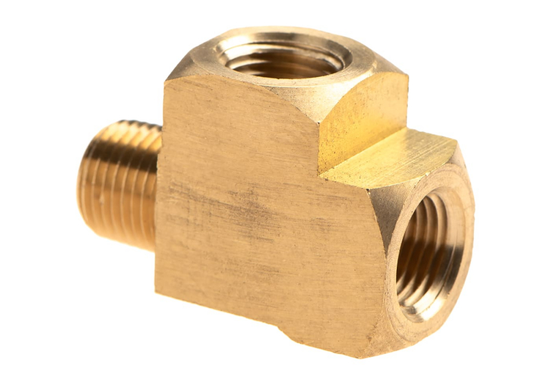 HPA Twin Coupling T-Shape 2x Inner 1/8NPT Output L