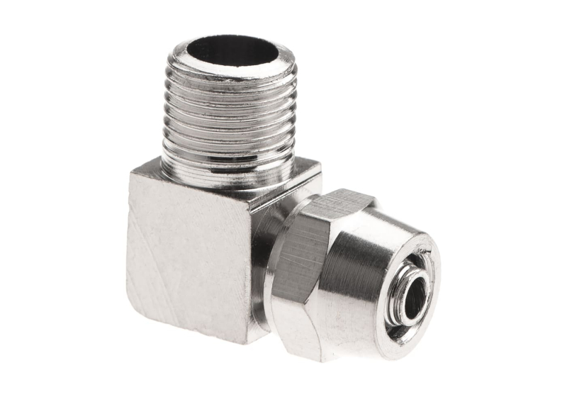 EPeS HPA 6mm Hose Coupling with Screwed Catch 90 Degree Outer 1/8 NPT