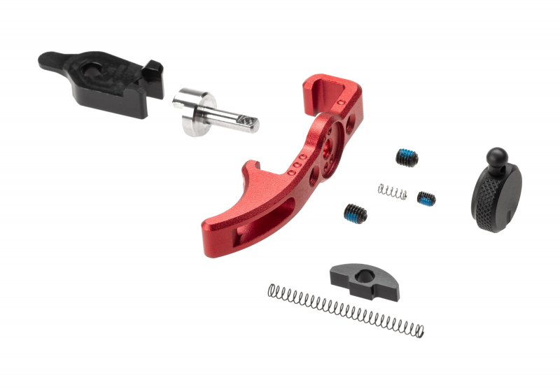 TTI Airsoft Extended Charging Handle with Selector Switch for AAP01 – Rot