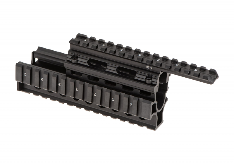 Leapers AK47 Quad Rail Handguard – Schwarz – Ansicht 2