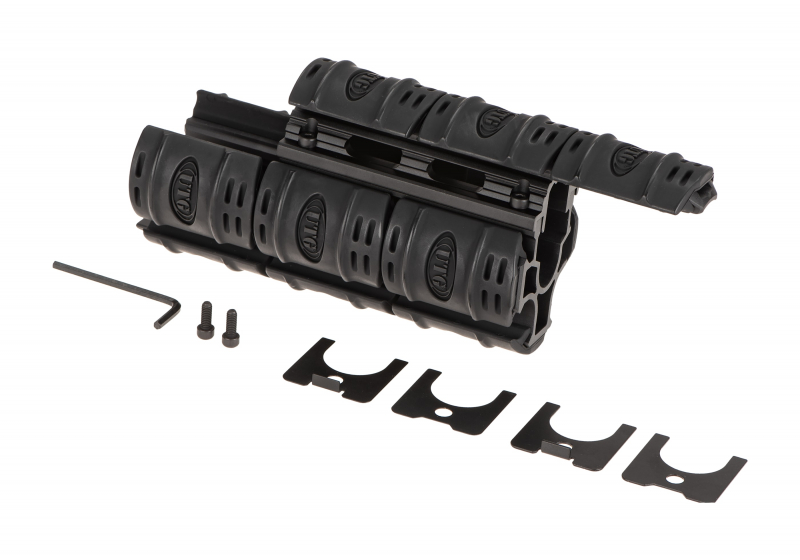 Leapers AK47 Quad Rail Handguard – Schwarz – Ansicht 3