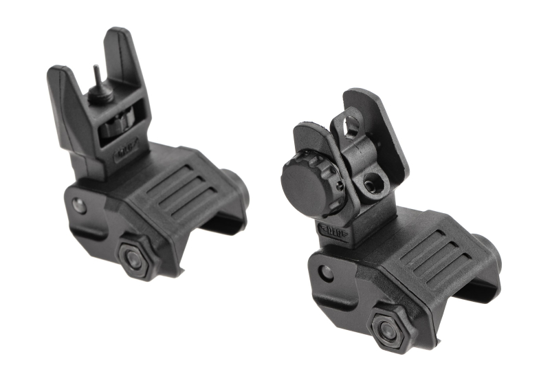 DLG Tactical Low Profile Folding Sight Set – Schwarz