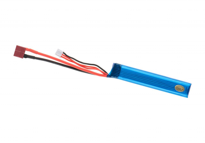 7,4V 1300 mAh Li-Po 25C Buffer Tube Type T-Plug (20,4 x 2,7 x 1,6 cm)