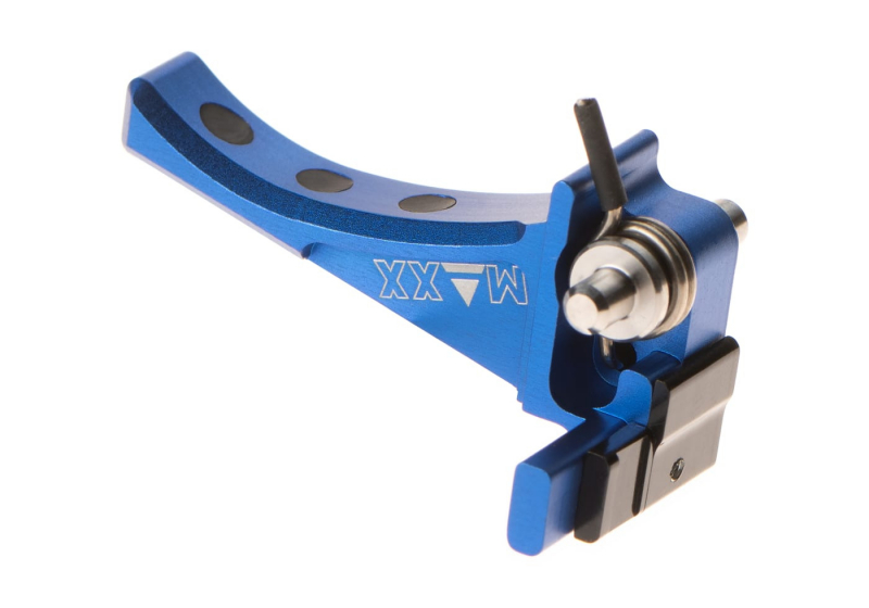 Maxx Model CNC Aluminum Advanced Speed Trigger for EVO-3 Style D - Blau