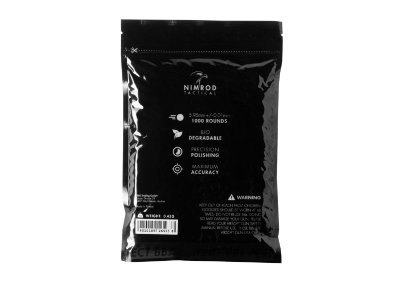 Nimrod 0.45g Bio BB Professional Performance 1000rds Bag – Weiß