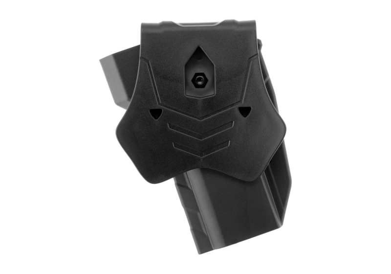 Amomax Paddle Holster for WE / KJW / KWA / KSC / TM 1911 5" - Red Dot Compatible - Schwarz