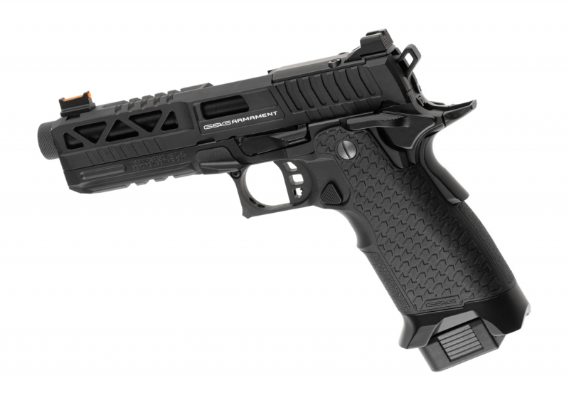 G&G 2024 CP Full Metal Airsoft GBB 6 mm BB – Schwarz –