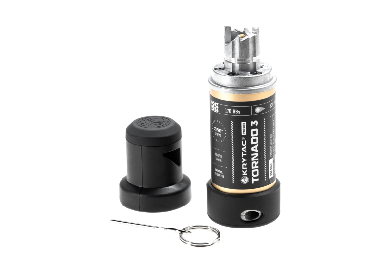 Krytac Tornado 3 Timer Frag Grenade – Schwarz