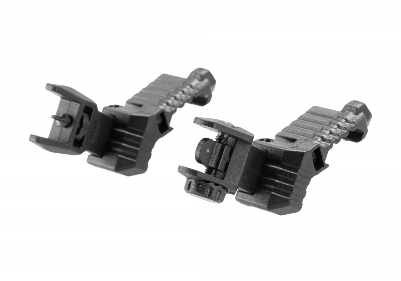 DLG Tactical Offset Iron Sight Set High Profile – Schwarz