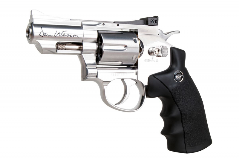 Dan Wesson CO₂ Revolver 2,5 Zoll – Silver, 4,5 mm (.177) Diabolo, ca. 2,35 J