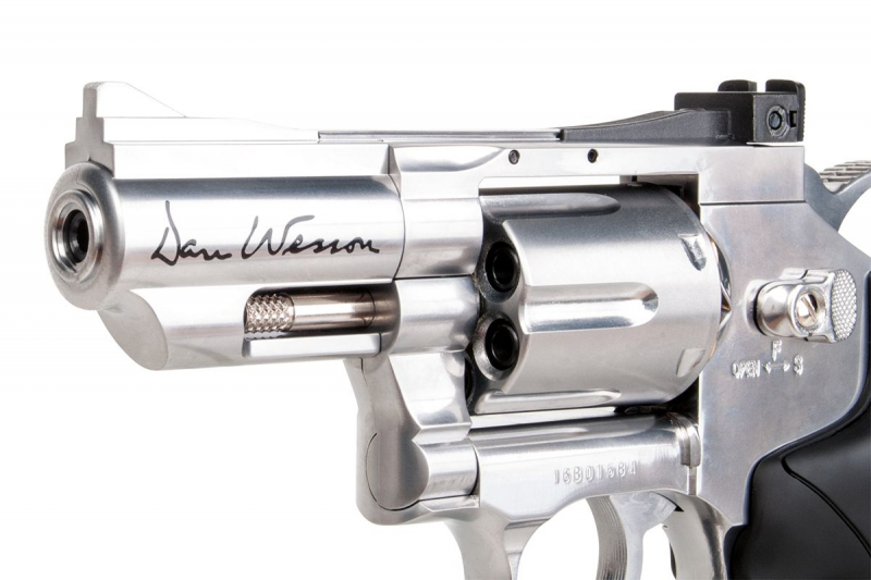 Dan Wesson CO₂ Revolver 2,5 Zoll – Silver, 4,5 mm (.177) Diabolo, ca. 2,35 J