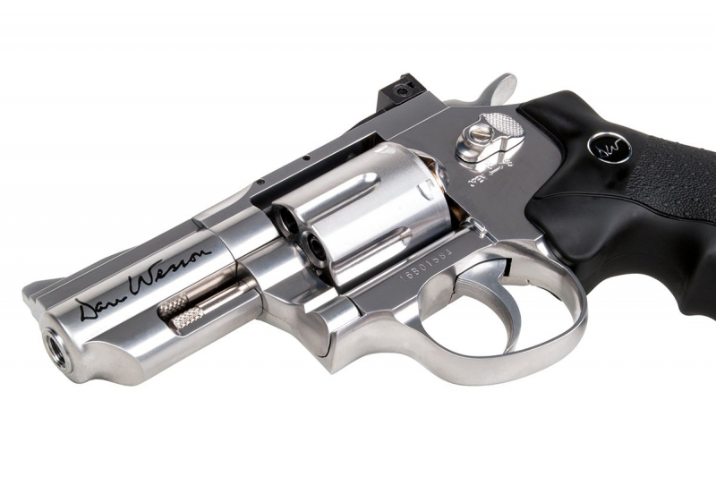 Dan Wesson CO₂ Revolver 2,5 Zoll – Silver, 4,5 mm (.177) Diabolo, ca. 2,35 J