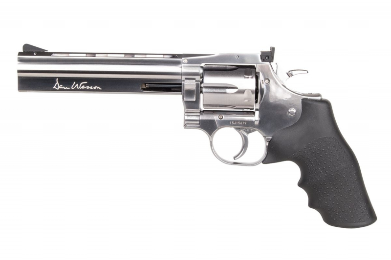 Dan Wesson 715 CO₂ Revolver 6 Zoll – Silver, 4,5 mm (.177) BB, ca. 3,0 J