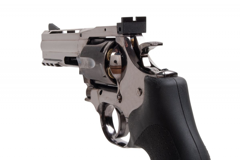 Dan Wesson 715 CO₂ Revolver 4 Zoll – Steel Grey, 4,5 mm (.177) BB, ca. 2,1 J