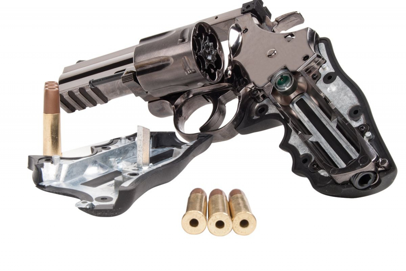 Dan Wesson 715 CO₂ Revolver 4 Zoll – Steel Grey, 4,5 mm (.177) BB, ca. 2,1 J