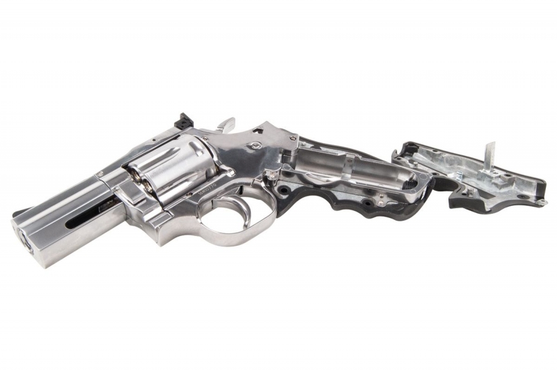 Dan Wesson 715 CO₂ Revolver 2,5 Zoll – Silver, 4,5 mm (.177) Diabolo, ca. 2,6 J
