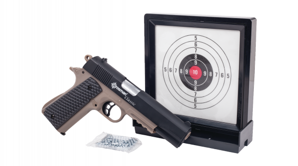 Crosman Classic 1911 Kit Kal.4,5mm BB Federdruck inkl. Gel-Target und 250 BB`s