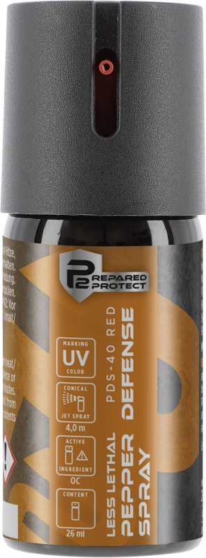 P2P PDS-40 Pfefferspray RED UV 26 ml – konischer Strahl (10% OC)