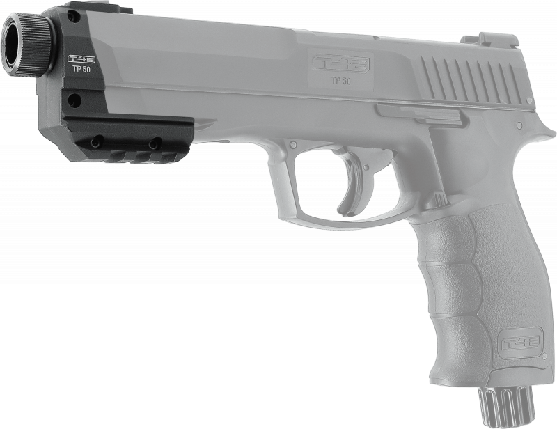 T4E Muzzle Attachment Carrier – für TP 50 Gen1/Gen2, mit Mündungsgewinde und Rändelmutter