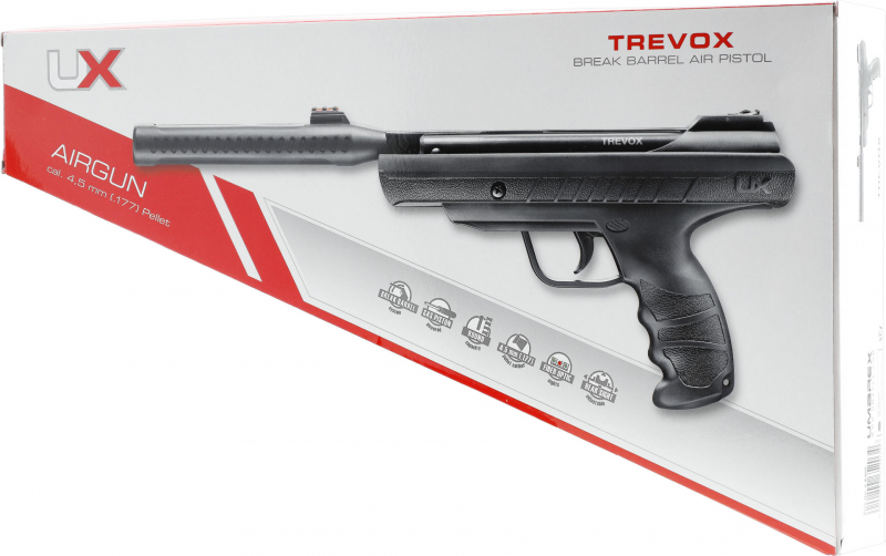 UX Trevox Luftpistole – 4,5 mm (.177) Diabolo, Gaskolben,  6,0 J
