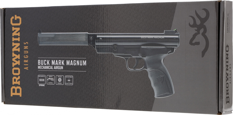 Browning Buck Mark Magnum Luftpistole – 5,5 mm (.22) Diabolo, Federdruck,  7,5 J