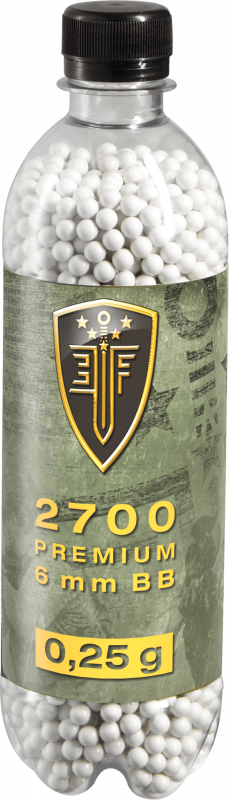 Elite Force Premium BBs – 6 mm, 0,25 g, weiß, 2.700 St., Flasche