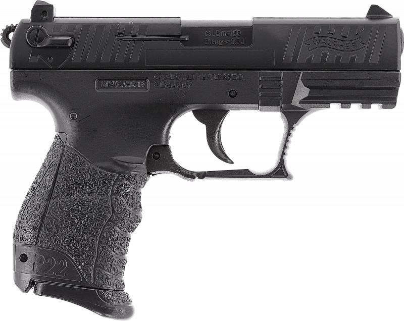 Walther P22Q – 6 mm, Federdruck, < 0,5 J
