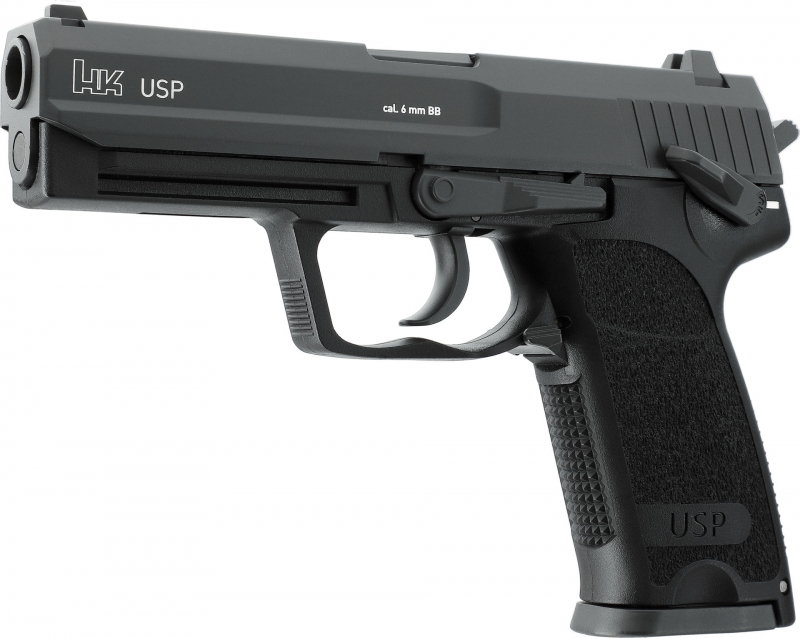 Heckler & Koch USP Airsoft CO₂ 6 mm BB – Full Metal Slide – Schwarz –