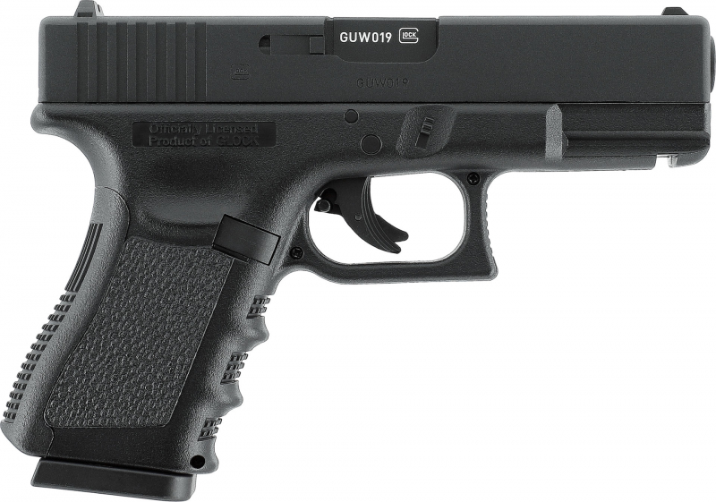 GLOCK 19 Airsoft CO₂ 6 mm BB – 2,0 Joule – Schwarz –