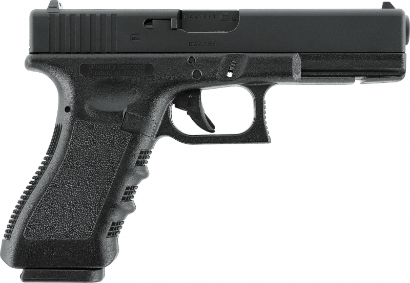 GLOCK 17 Full Metal Airsoft Gas GBB 6 mm BB – 1,0 Joule – CNC-Aluschlitten